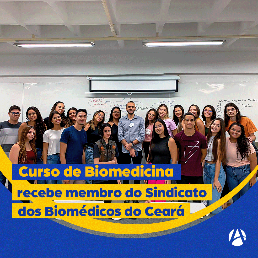 Curso de Biomedicina recebe membro do Sindicato dos Biomédicos do Ceará