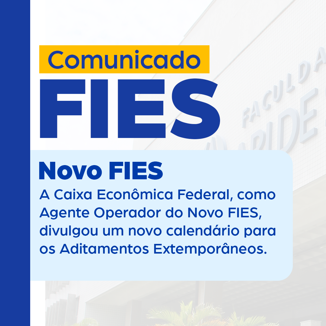 Novo FIES – Aditamento Extemporâneo